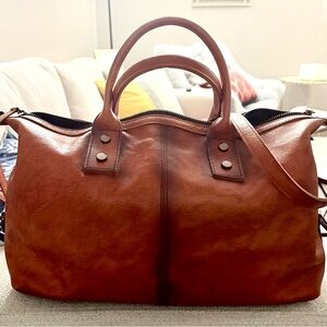 Brown Leather Tote Bag
